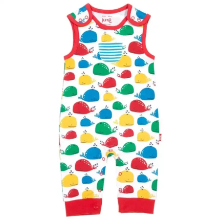 Rainbow Whale Dungarees