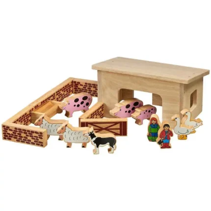Lanka Kade Colourful Pig & Sheep Barn Set